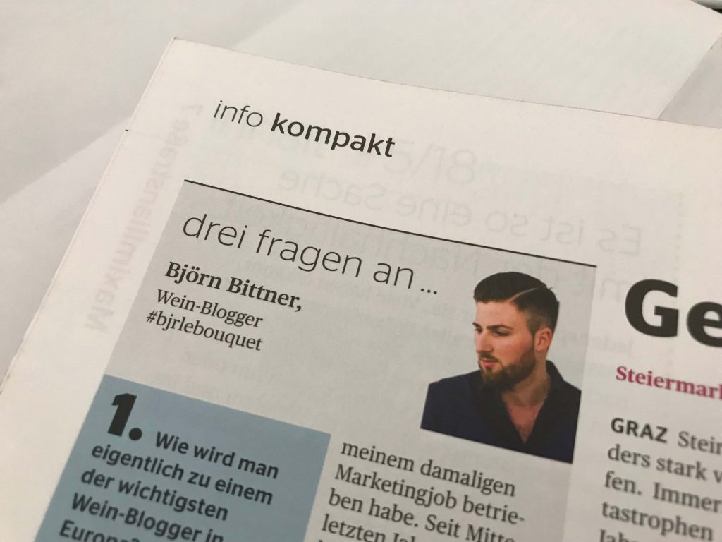 Der Deutsche Weinbau DDW – Interview mit Björn Bittner Interview Der Deutsche Weinbau Meininger Verlag mit Björn Bittner von BJR Le Bouquet als Wein Blogger