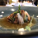 Schanz Michelin Restaurant Piesport Mosel Heilbutt Spargel Parmesan von Thomas Schanz