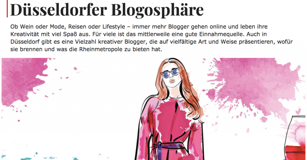 Düsseldorfer Blogosphäre im TOP Magazin – Traumjob Wein-Blogger TOP Magazin Düsseldorf Rheinische Post Verlag Björn Bittner BJR Le Bouquet Blogger Blog Blogosphäre Lifestyle Jennifer Kosche Antonia Kasparek