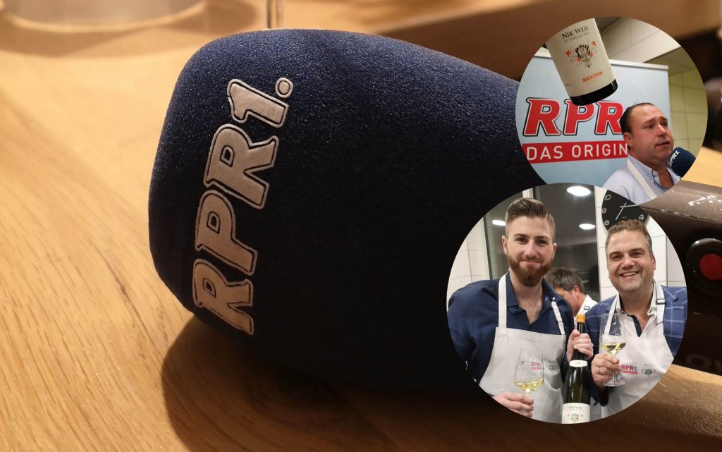 RPR1 „Hör mal Wein“ mit Kunze – Nik Weis x Björn BJR Bittner RPR1 Andreas Kunze Moderator Hör mal Wein Nik Weis St. Urbans Hof Björn Bittner Reiler Hof Reil Mosel Radio Rheinland Pfalz Riesling