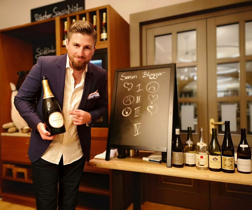 SOMM vs. BLOGGER – Wein erleben auf dem Petersberg Steigenberger Grandhotel Petersberg Somm vs Blogger BJR Le Bouquet Björn Bittner Laurent Perrier Champagne
