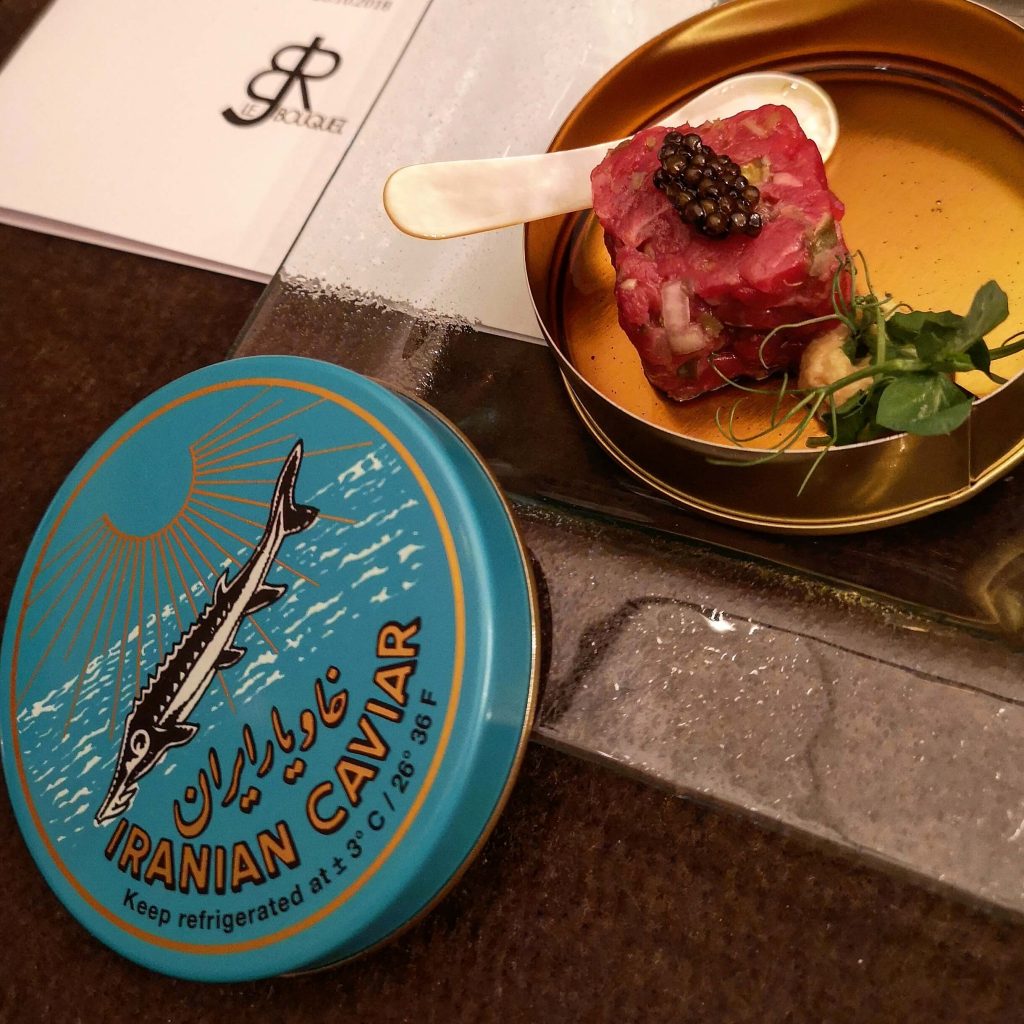 Steigenberger Grandhotel Petersberg Somm vs Blogger BJR Le Bouquet Caviar Tatar Iranian Sevruga