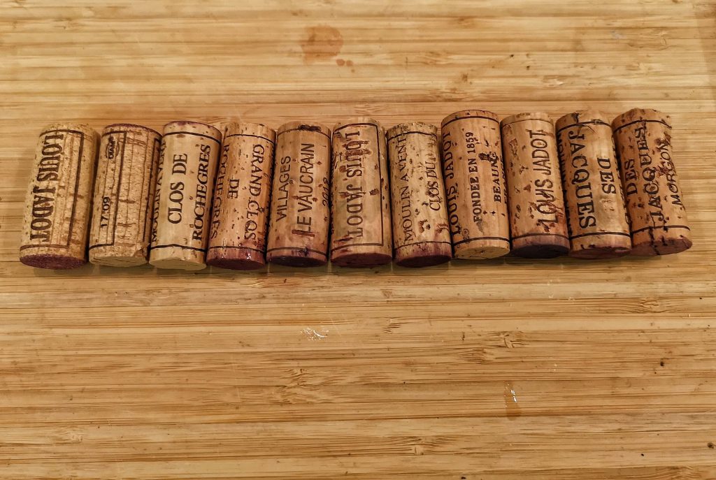 Gamay Beaujolais Schorn Düsseldorf Tasting Weinverkostung Weinprobe Louis Jadot Cru Brouilly Morgon Fleurie Moulin a Vent Cork Korken