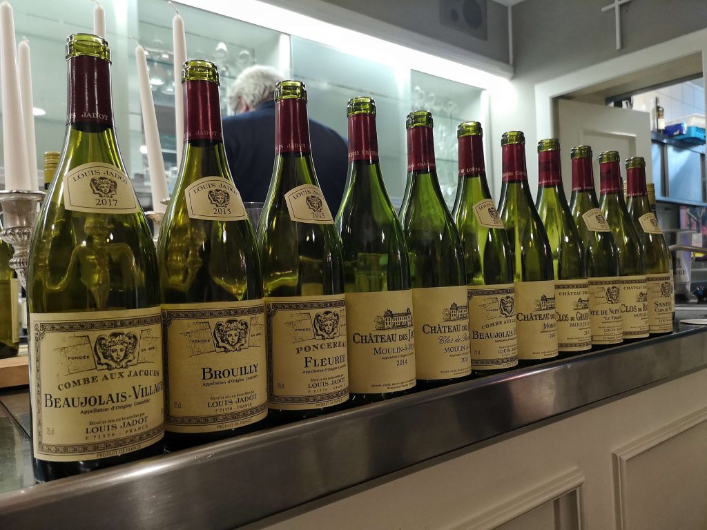 Beaujolais: Home of Gamay Gamay Beaujolais Schorn Düsseldorf Tasting Weinverkostung Weinprobe Louis Jadot Cru Brouilly Morgon Fleurie Moulin a Vent