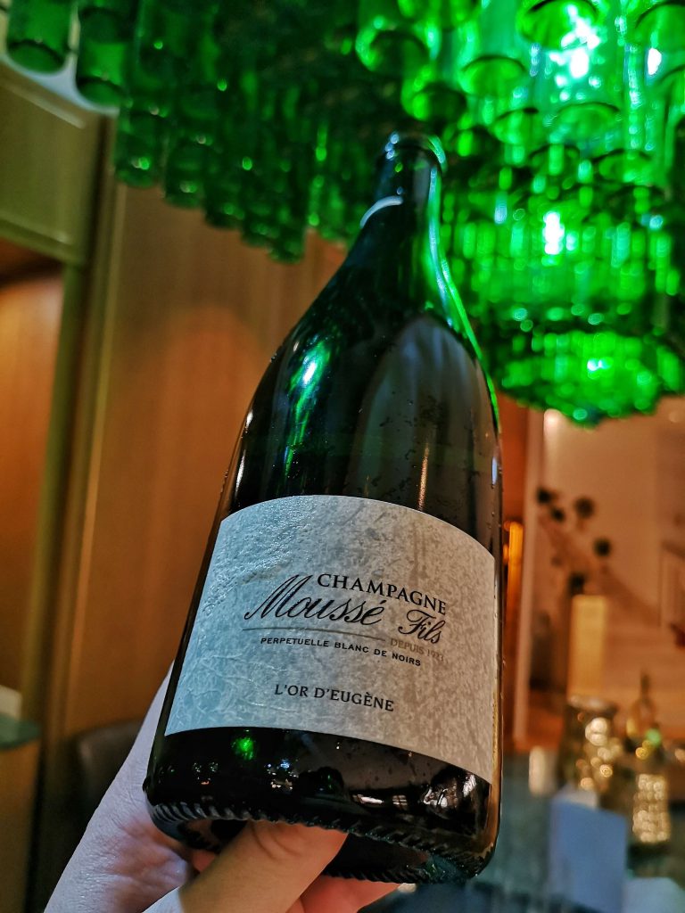 SOMM vs BLOGGER Steigenberger Grandhotel Petersberg Schaumwein Champagne Champagner Mousse Fils L'or d'eugene Cedric Meunier Cuisles