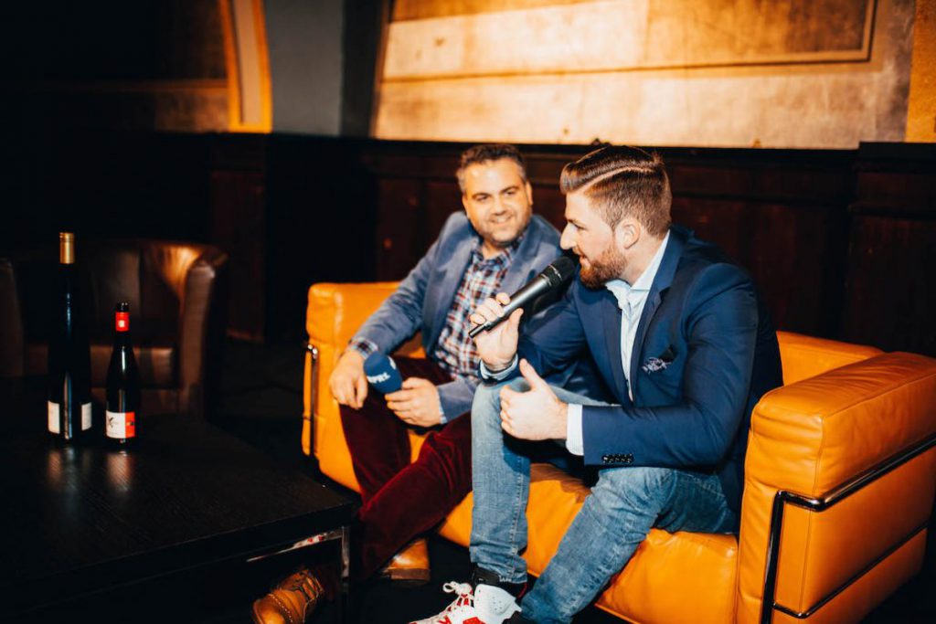 ProWein Degustationsmenü 2019 BJR Le Bouquet Mr Düsseldorf Stockheim Catering Rheinterrasse Rheingoldsaal Björn Bittner RPR1 Andreas Kunze Radio Radioshow Interview Hör mal Wein