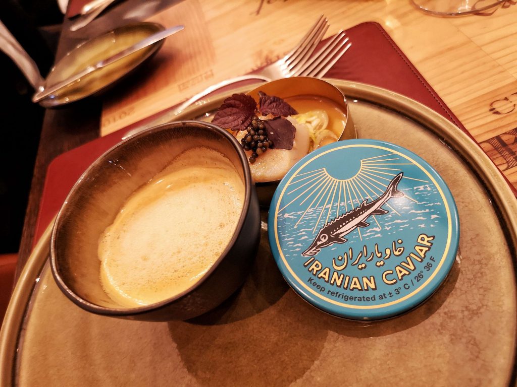 Steigenberger Grandhotel Petersberg Somm vs Blogger Event Wein Königswinter Iran Caviar Imperial Kaviar Scallop Lobster Hummer Jakobsmuschel Dinner