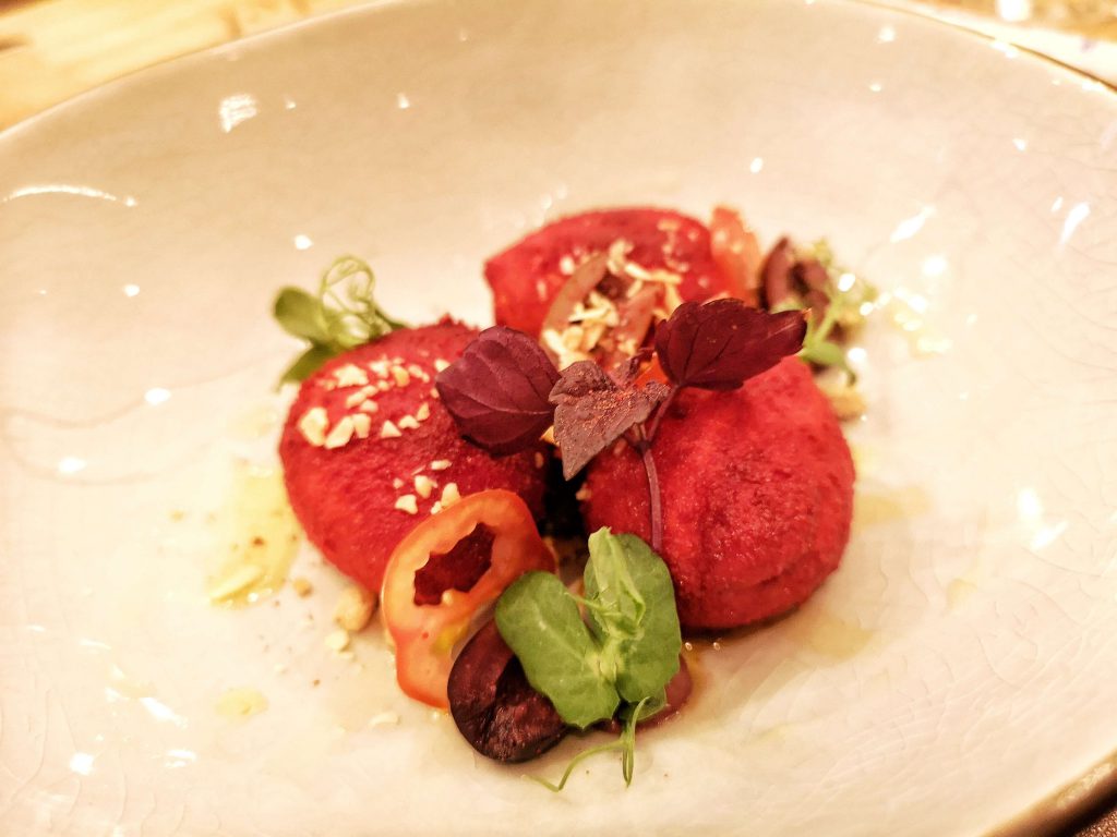 Steigenberger Grandhotel Petersberg Somm vs Blogger Event Wein Königswinter Burrata Olive Dinner Zwischengang