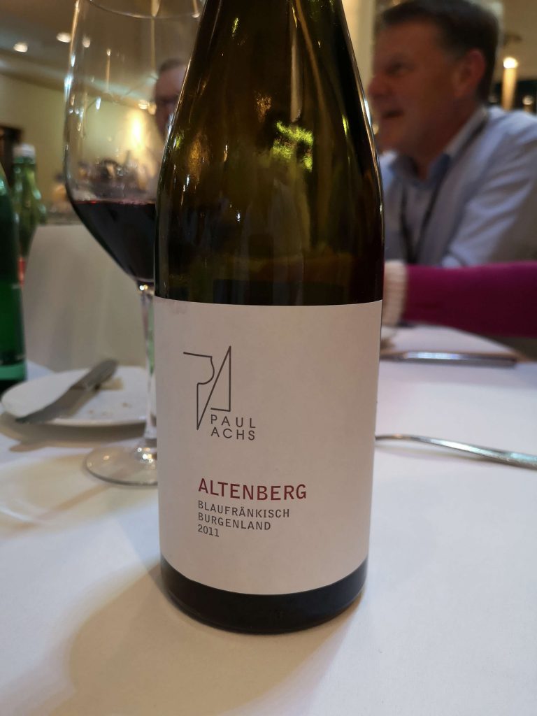 Austrian Wine Summit 2019 Weingipfel Österreich Paul Achs Altenberg Blaufränkisch Burgenland