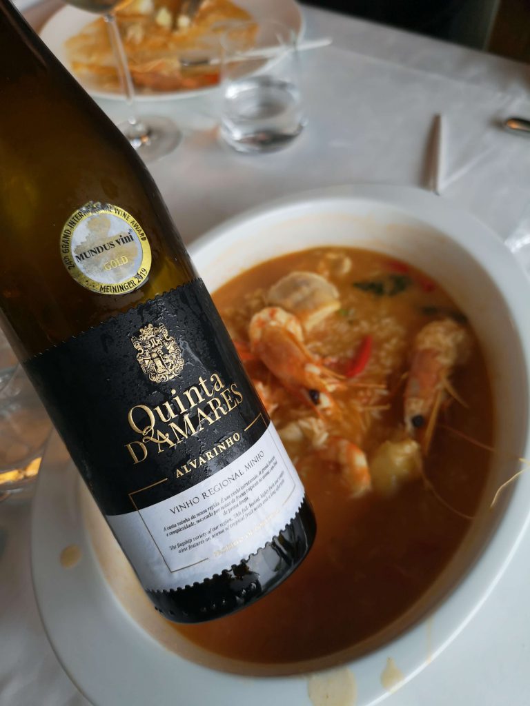 Vinho Verde Great European Wines Porto Quinta d Amares Alvarinho Weinbegleitung Food Pairing Seafood