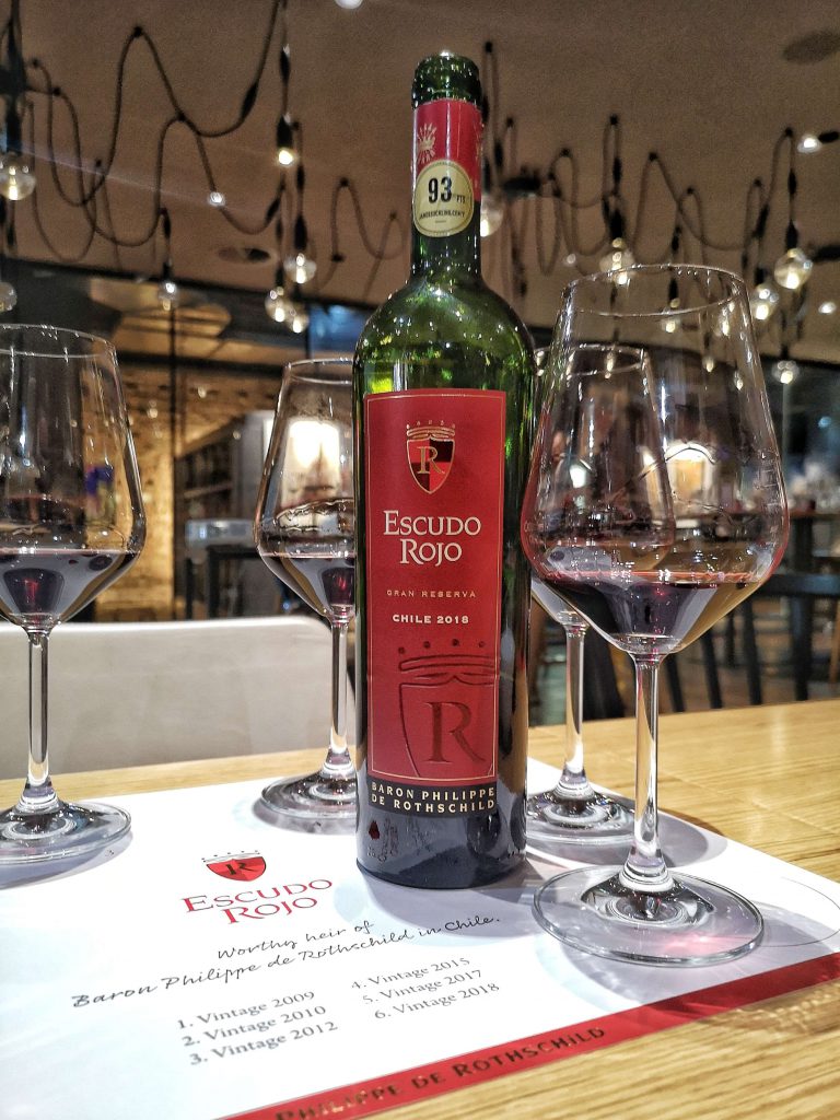 Escudo Rojo Chile Bordeaux Baron Philippe de Rotschild Hamburg Vertikalverkostung Vertical Tasting Winebank