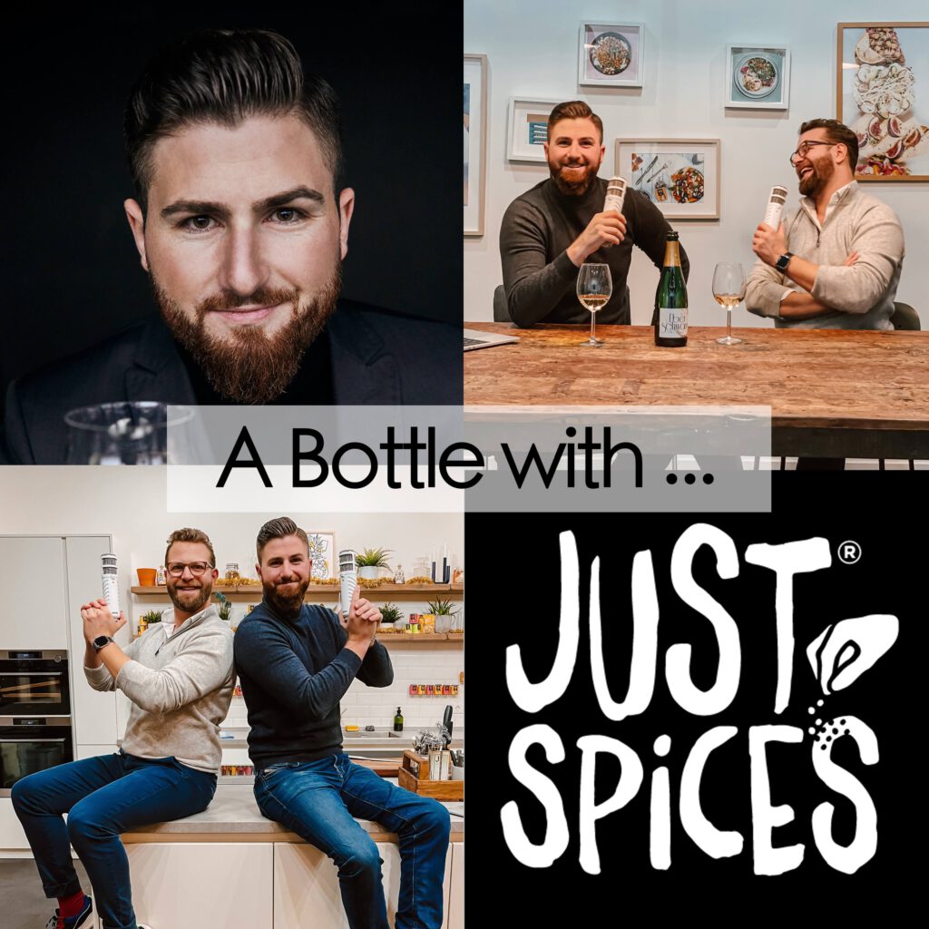 A Bottle with … #8 mit Just Spices Gründer & CEO Florian Falk Podcast A Bottle With Björn Bittner BJR Le Bouquet Just Spices Florian Falk Bela Seebach Forbes