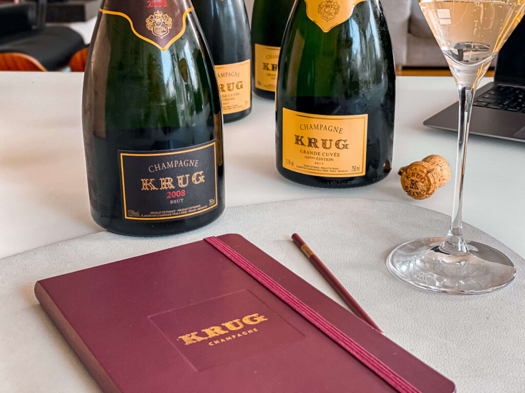 Krug Vintage Grande Cuvée Olivier Krug Encounters Julie Cavil Björn Bittner A Bottle with Podcast 2008 169eme Edition Riedel