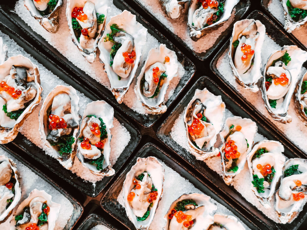 Auster Austern Rockefeller Oyster Kaviar