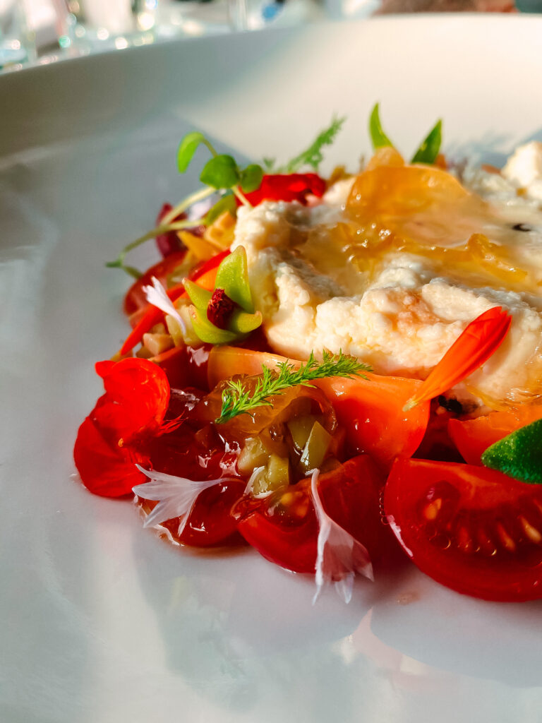 Tomate Salat Menü Düsseldorf Guide Michelin