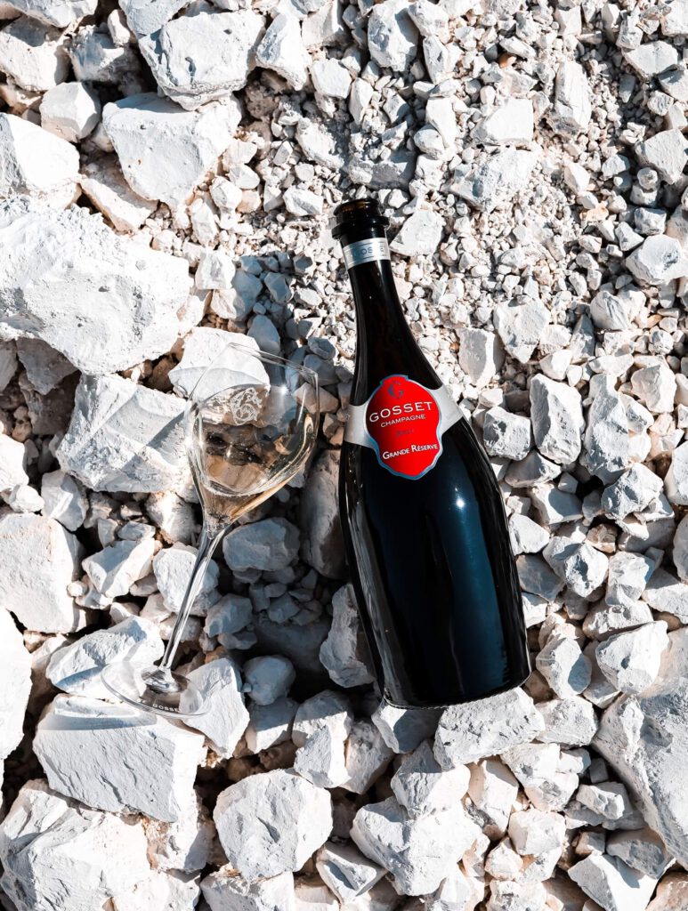 Gosset Brut Grande Reserve Chalk Soil Chardonnay Pinot Noir Meunier