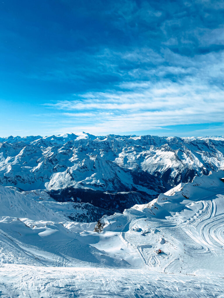 Kitzsteinhorn Gletscher Ski Alpin Aussicht Schnee Berge