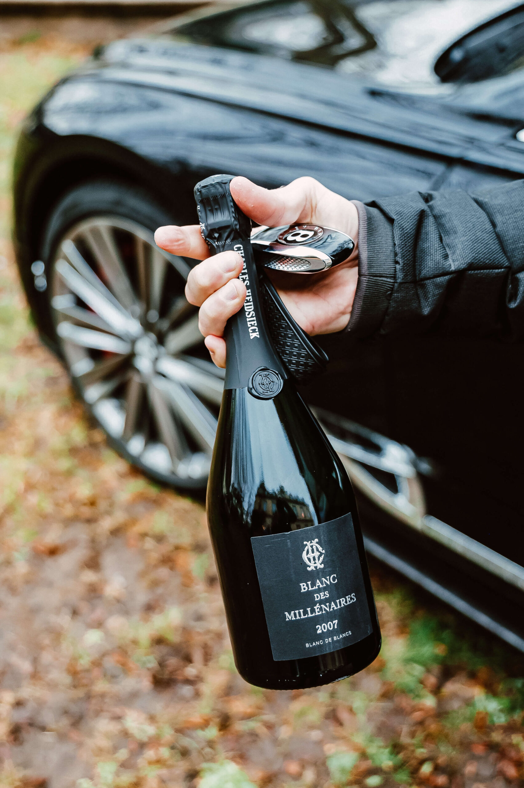 Charles Heidsieck Blanc des Millénaires 2007 Key Bentley Continental Speed